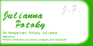 julianna potoky business card